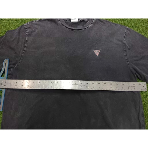 Guess Originals T Shirt Mens Large Gray Cotton Spellout Graphic Logo Regular Fit - Picture 6 of 7